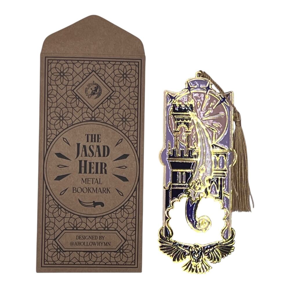 FairyLoot The Jasad Heir Metal Bookmark - Sara Hashem June 2026 YA Box Exclusive